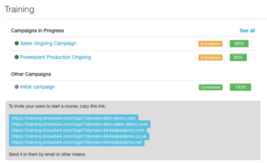 Example Training Dashboard